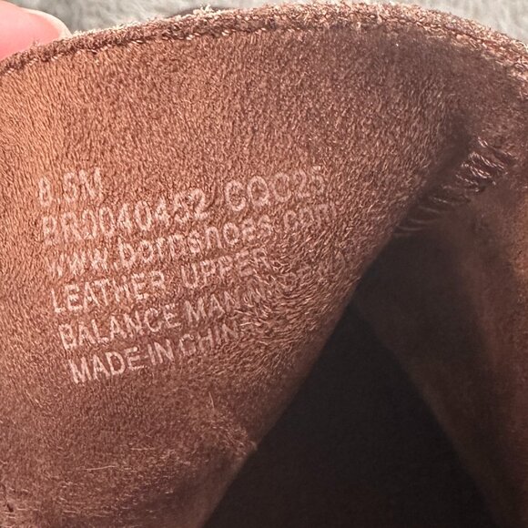 Born Kati Brown Leather Burnished Boots Booties Women's 8.5 Moto Western - Picture 6 of 7